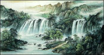 国产油画山水视频素材,国产油画山水视频素材中的东方意境